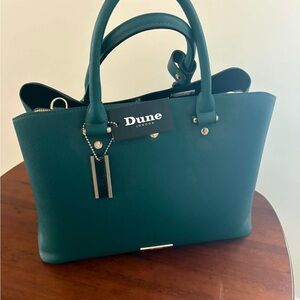 Dune London Teal Satchel with Top Handles